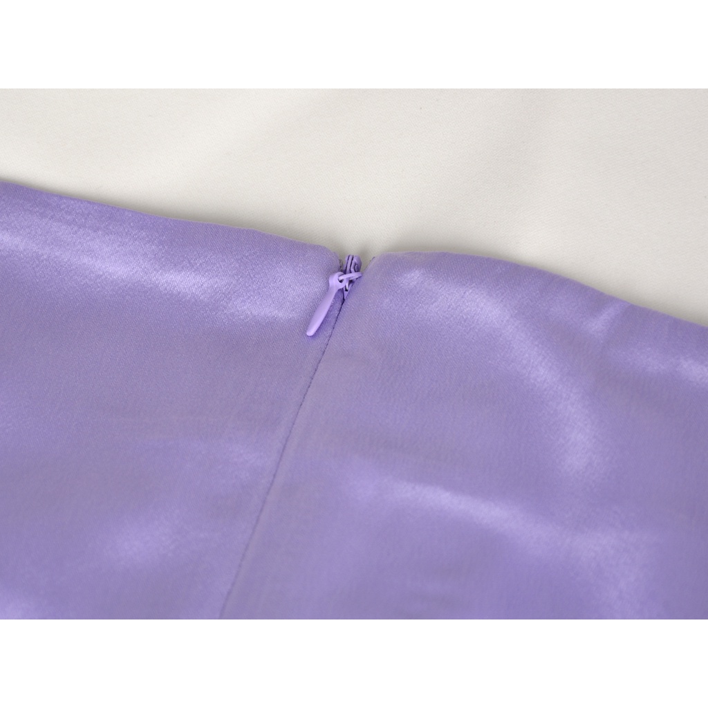 Chân Váy Lưng Cao Màu Trơn Xinh Xắn Thời Trang Dành Cho Nữ