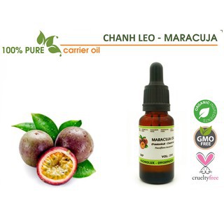 ORGANIC [Made in USA] Dầu hạt chanh leo (Passion Fruit Seed Oil)-HBNO 10ml (chai share) Chống lão hóa,làm trẻ hóa làn da