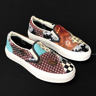 GIÀY V SLIP ON TIGER PATCHWORK