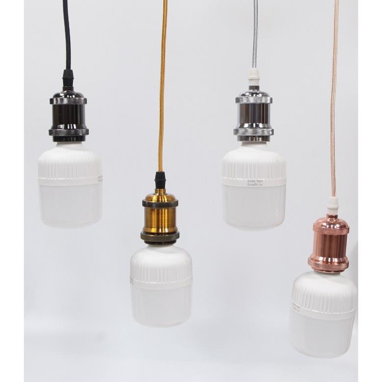 Bộ 3 dây đèn thả cổ điển bóng đèn led búp trụ trang trí 18w