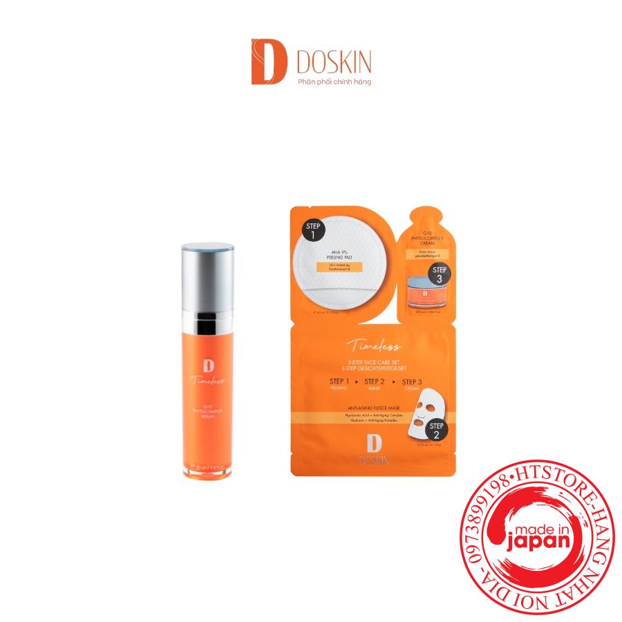 Combo Serum Doskin Q10 Phytocomplex 30ml + Mặt Nạ Dưỡng Da 3 Bước Doskin Q10
