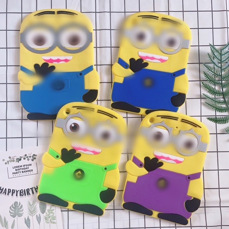 Vỏ Ốp iPad 5 Silicon Dẻo Hình Minion Ngộ Nghĩnh Hài Hước
