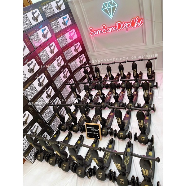 [CÓ SẴN] Xe Scoot And Ride Limited Black And Gold- Xe Scooter bản giới hạn cho bé