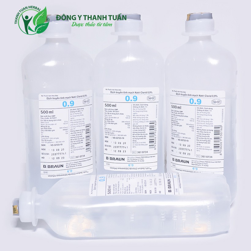 Dịch Truyền Tĩnh Mạch Natri Clorid 0.9% 100ml và 500ml BBraun – Dung Dịch Muối Sinh Lý