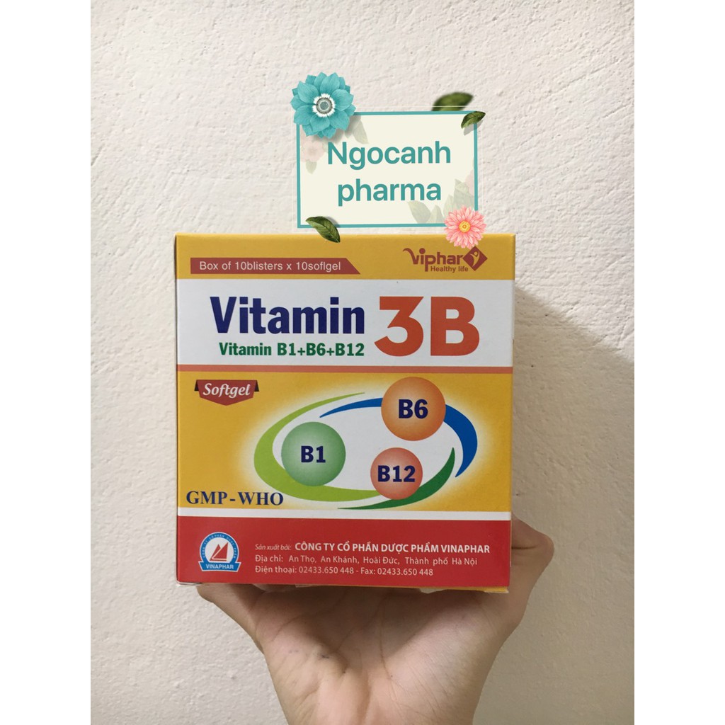 Viên uống Vitamin 3B B1-B6-B12 (hộp 100 viên)