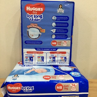 Tã dán sơ sinh Huggies NB74