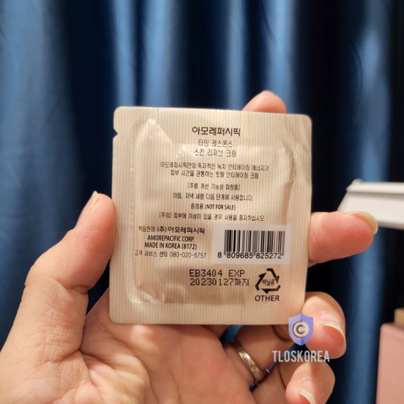 [ 2025] Kem Mắt Amore Pacific Time Response Eye Reserve Cream Gói 1Ml
