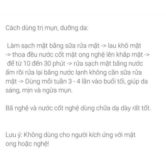 100ml Nghệ ngâm mật ong ngừa mụn giảm thâm dưỡng da Napubee