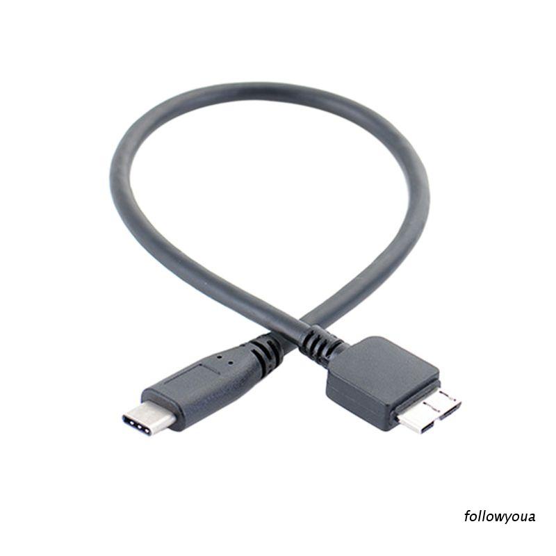 Cáp dữ liệu kết nối USB 3.1 Type-C sang USB 3.0 Micro B cho ổ cứng / điện thoại / máy tính bàn