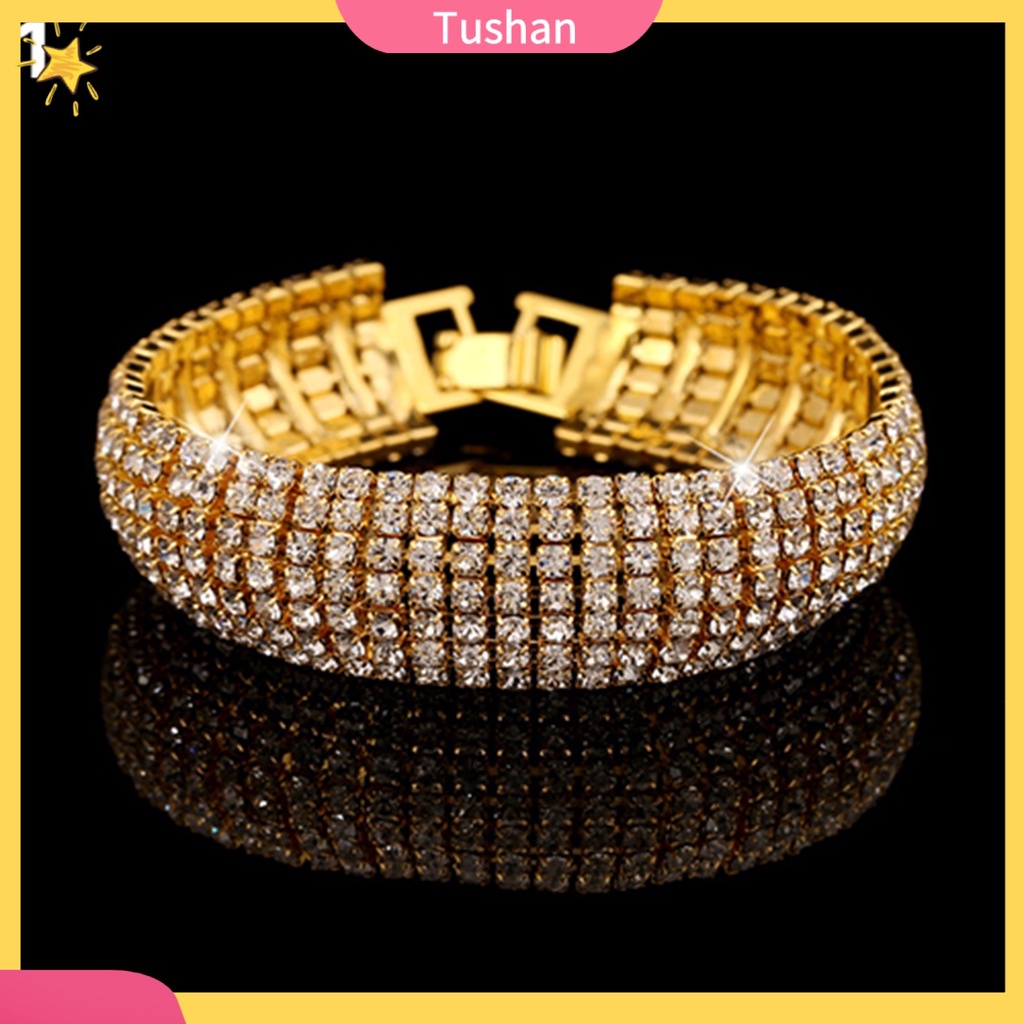 Vòng tay nữ đính đá phong cách người tush sang trọng