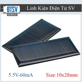 Pin năng lượng mặt trời 5.5V 10x28 - Pin5V 0.33W10x28