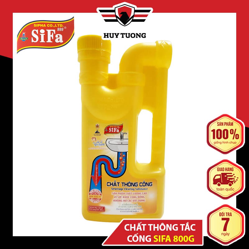 Chất thông tắc Cống và Cầu chống hôi Siêu nhanh siêu mạnh 5 phút 425g cao cấp - Huy Tưởng