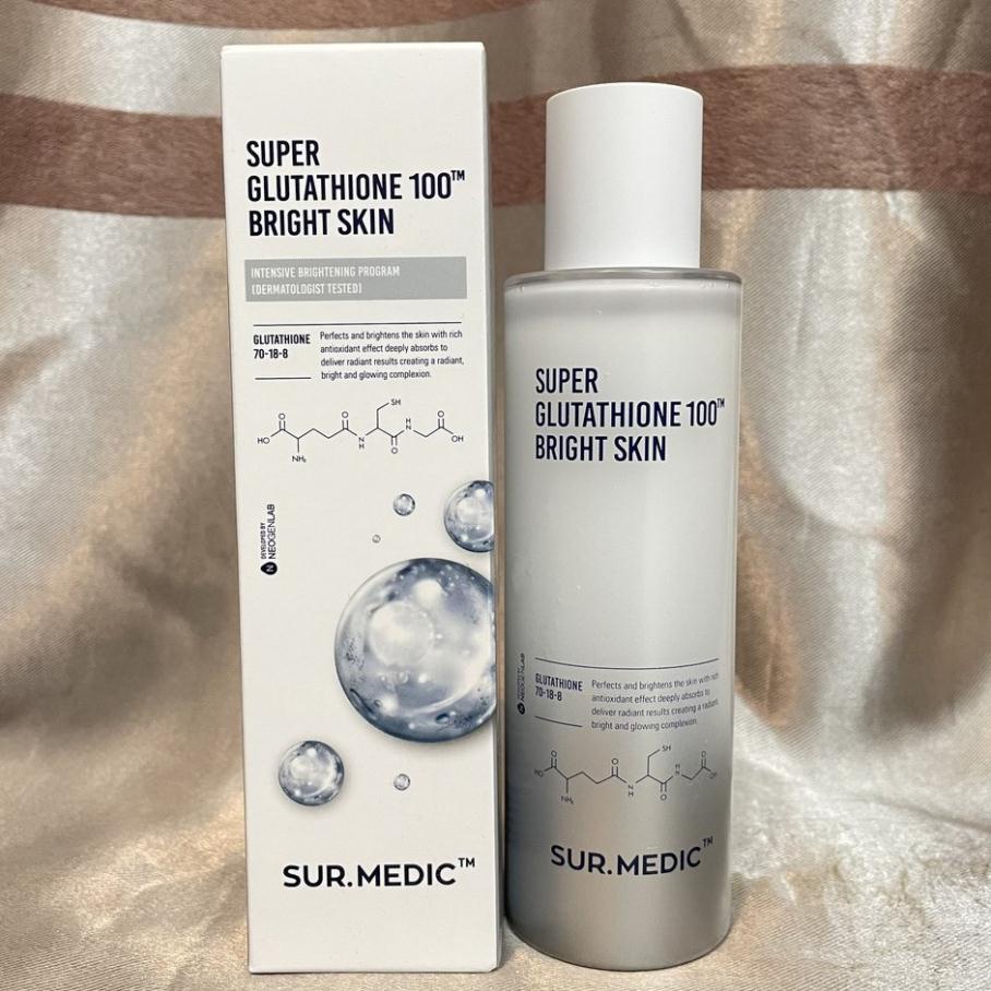 Toner Trắng Da Sur.Medic Super Glutathione 100 Bright Skin