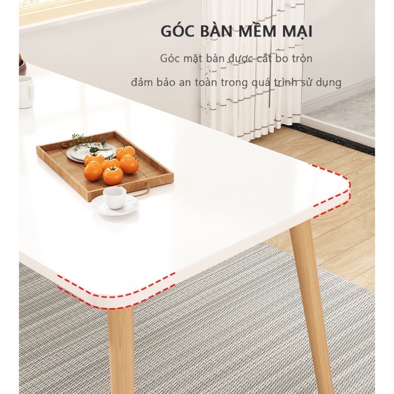 bàn ăn gia đình có thể sử dụng làm bàn trà hoặc bàn làm việc tiết kiệm diện tích