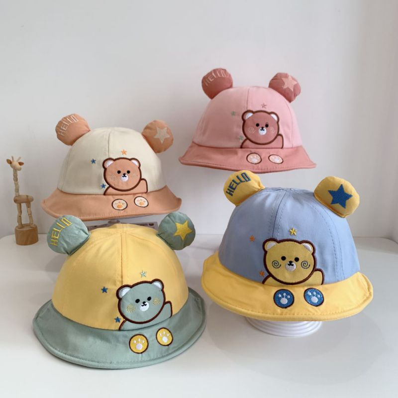 Nón Bucket In Họa Tiết Hoạt Hình Dễ Thương Cho Bé