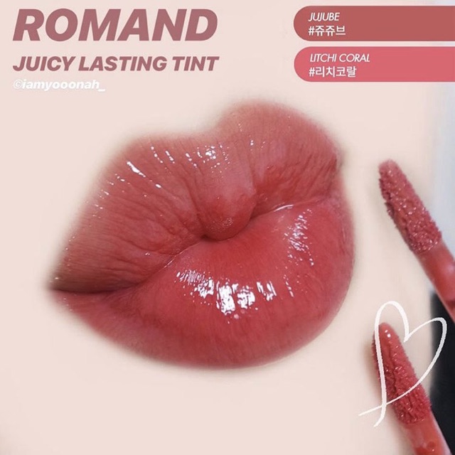 [Màu 1-21]SON TINT BÓNG ROMAND JUICY LASTING TINT