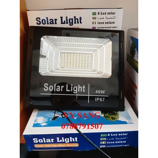Đèn LED Năng Lượng Mặt Trời 40W