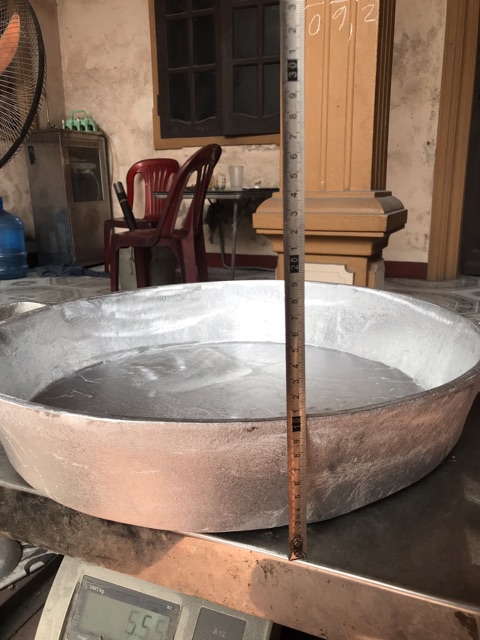Chảo gang đúc nguyên khối size to 50 cm