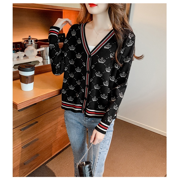 Áo Cardigan Len Khoác Nữ Dệt Kim Tay Dài Chất Đẹp Hàng Quảng Châu Xiaozhainv vn K-16
