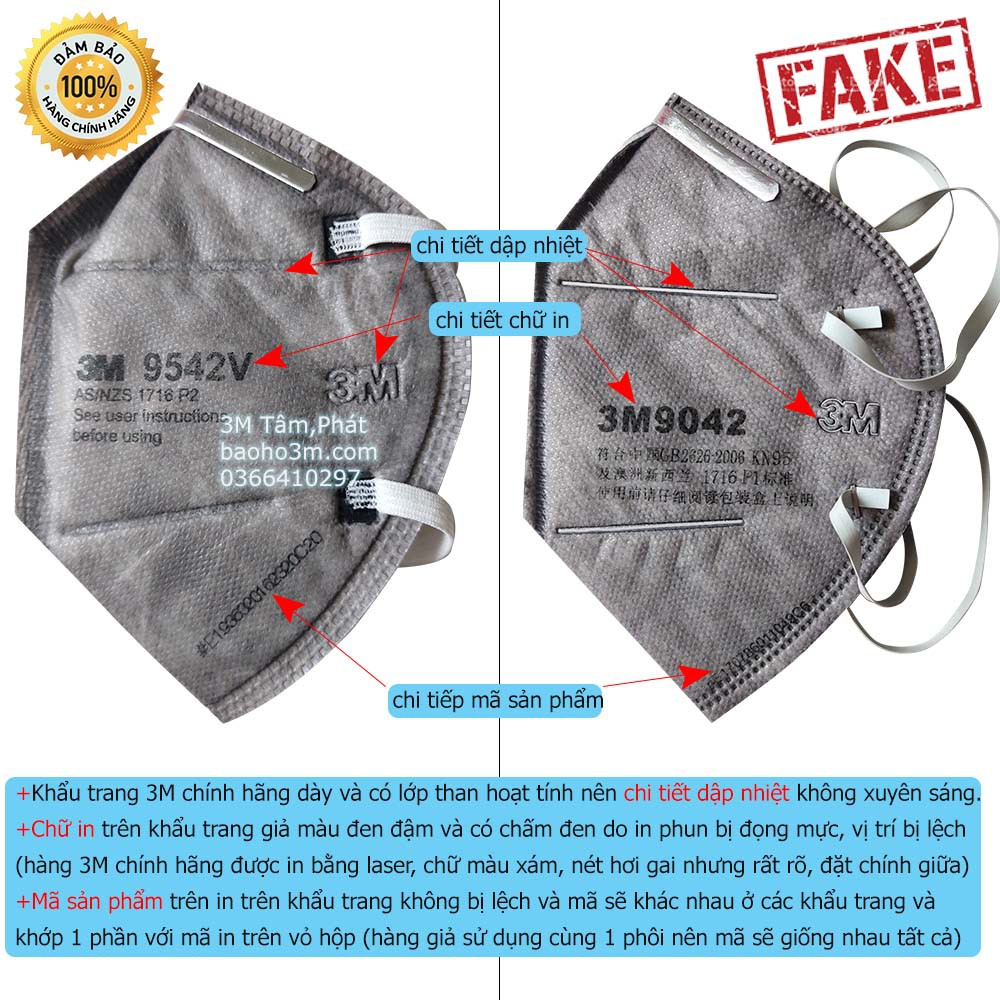 [LẺ 1 CÁI] khẩu trang 3M 9542V xám - quai qua đầu - chống bụi PM2.5 & mùi hoá chất | BigBuy360 - bigbuy360.vn