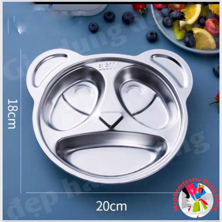 khay cơm,khay ăn dặm cho các bé inox 304 cao cấp 100%
