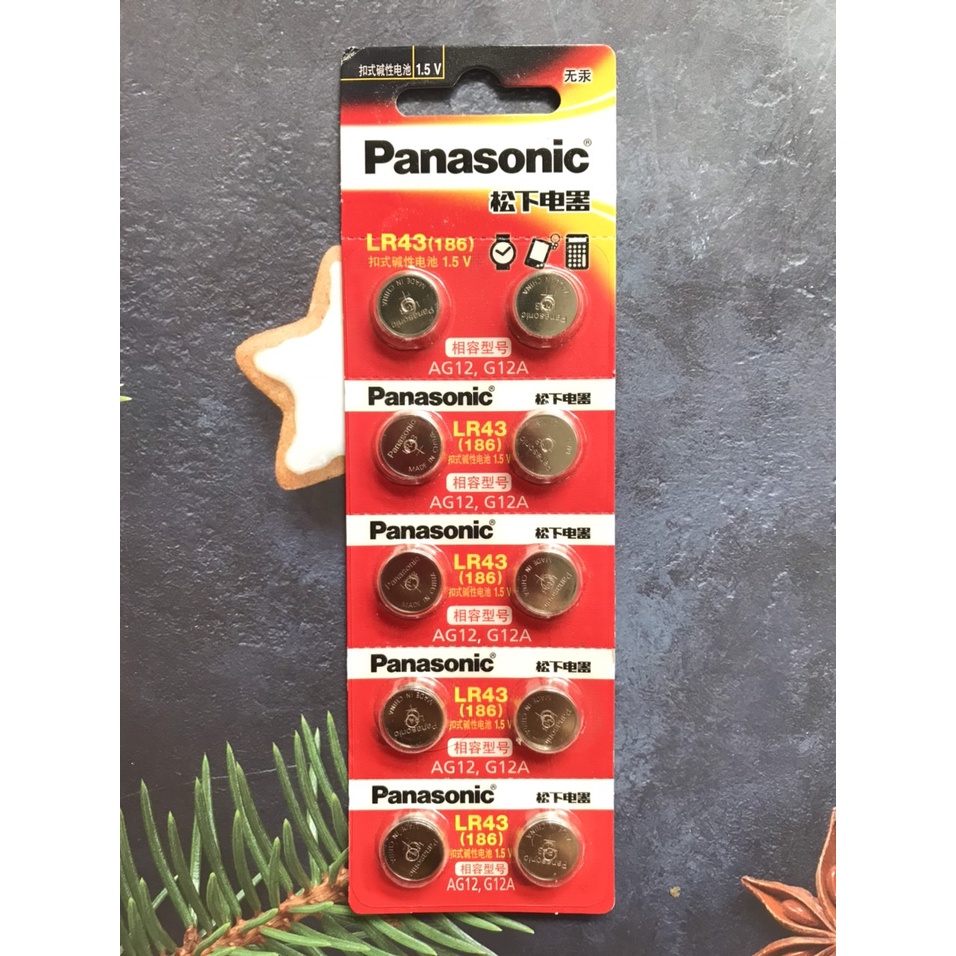 Pin Panasonic LR43 AG12