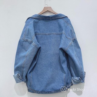 ÁO KHOÁC JEANS BASIC AKJ11 [ UNISEX ]- KYUBI AKJ11