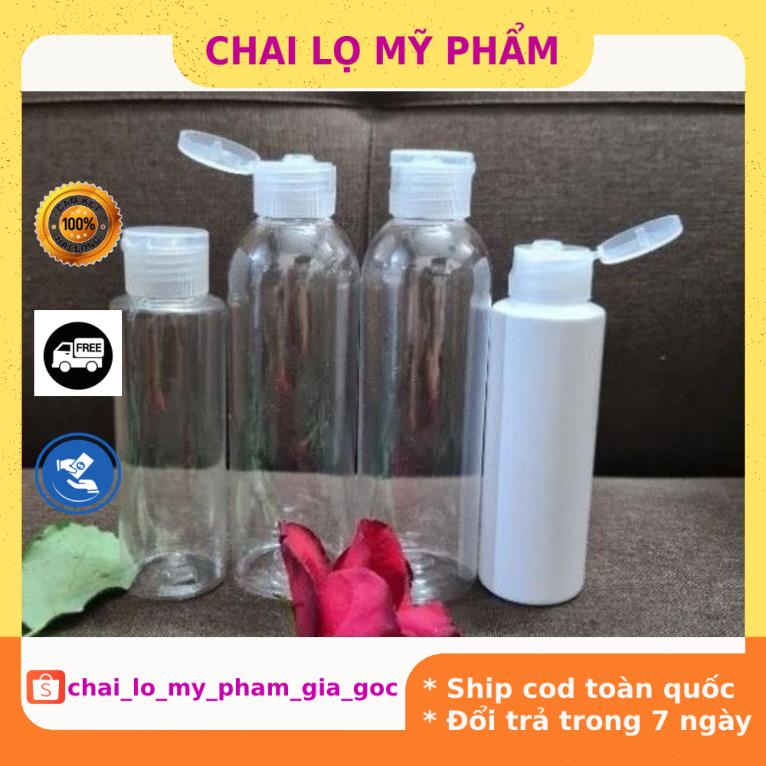 Chai Chiết Mĩ Phẩm ❤ GIÁ TỐT NHẤT ❤ Chai nhựa pet nắp bật 250ml,200ml,150ml chiết mỹ phẩm , phụ kiện du lịch