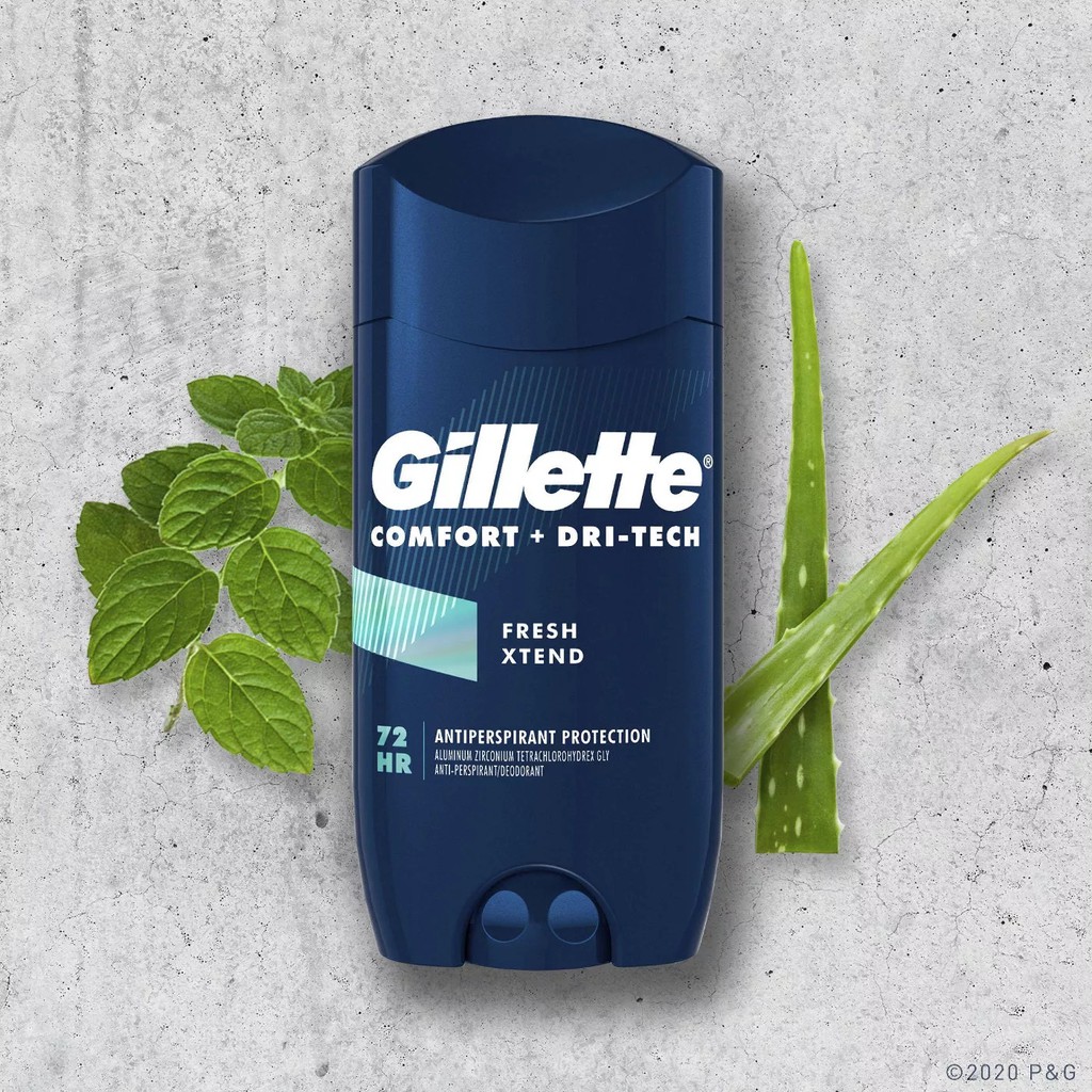 [NEW] Lăn Khử Mùi Gillette Comfort + Dri-Tech Fresh Xtend 96Gr (Sáp Trắng)