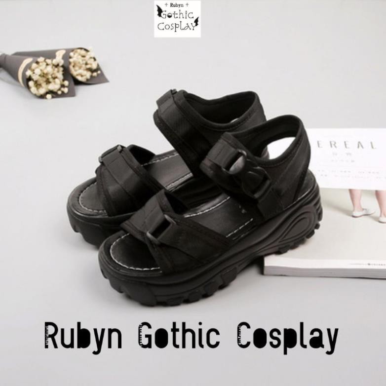 [Sẵn] 🔥 Giày Sandal đế cao 5,5cm, sandal cá tính ( Size 35 - 40 ) (Tài khoản Shopee duy nhất: gothic.cosplay ) -h91