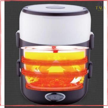 Cặp Lồng Cắm Điện 3 Tầng ruột inox Cao Cấp Giữ Nóng Thức Ăn Liên Tục