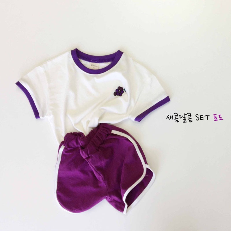 Bộ Đồ Ngắn Tay Thời Trang Mùa Hè Hàn Quốc Mới Năm 2021 Dành Cho Trẻ Em