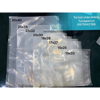 0,2 KG Túi hút chân không 2 mặt trong dày 10 dzem