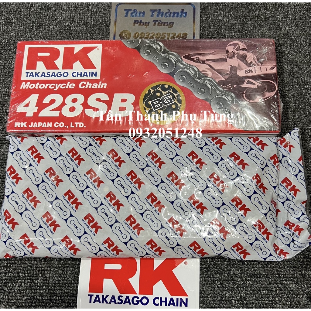 Sên nhật RK vàng đen 132L 9ly, 10 ly chính hãng
