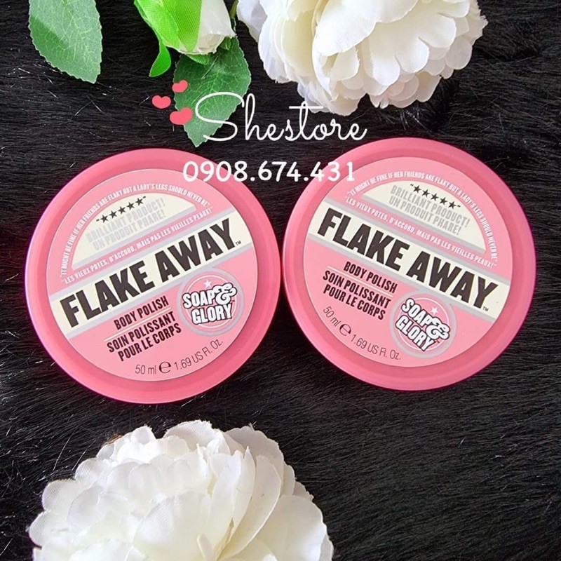 Tẩy tế bào chết body scrub Soap &amp; Glory 300ml/50ml