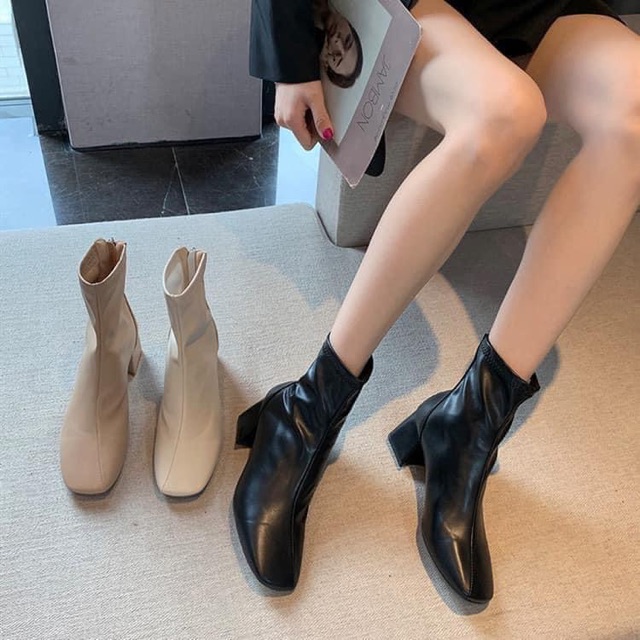 Boots da cổ ngắn quốc dân đế 6p  sẵn be 39