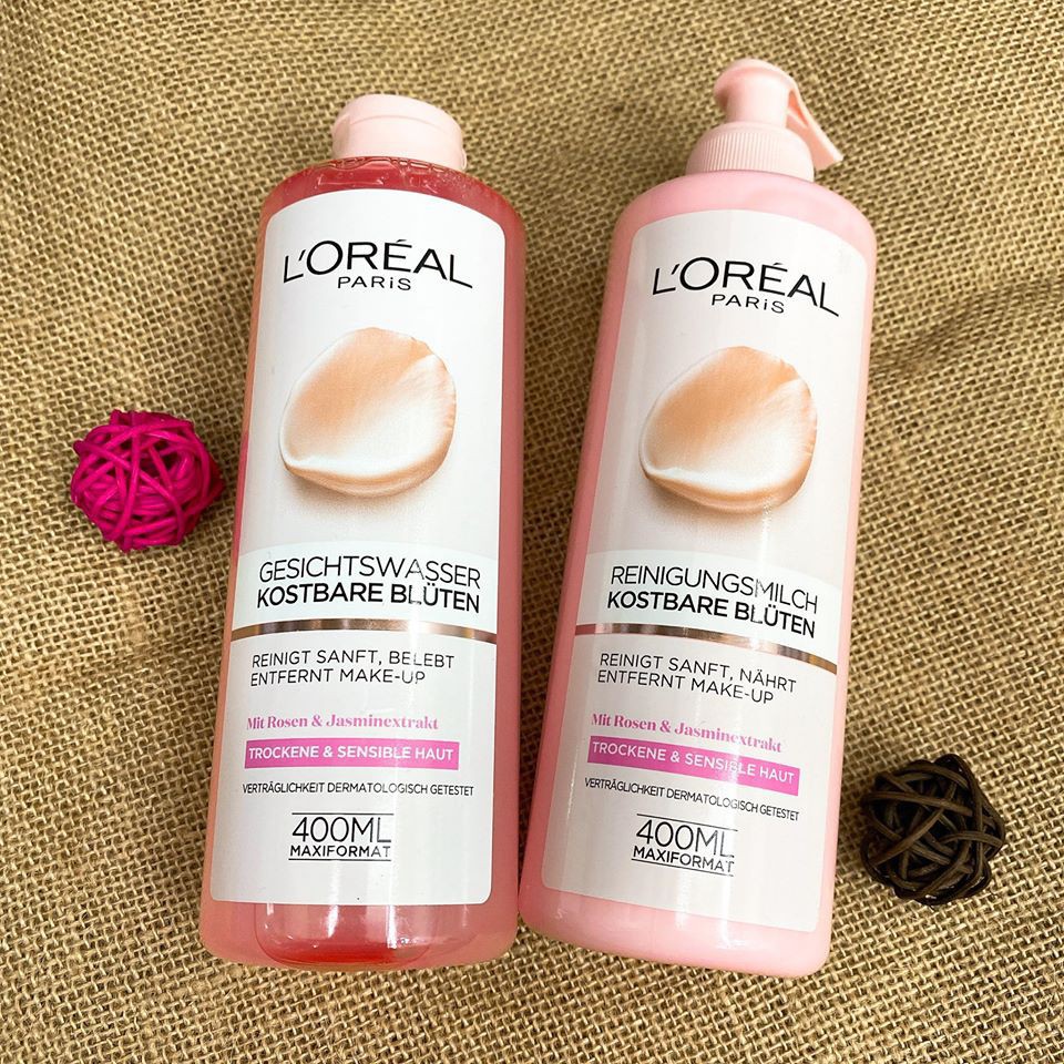 Nước hoa hồng L'Oréal Paris dành cho da khô và da nhạy cảm- Hàng Đức chuẩn