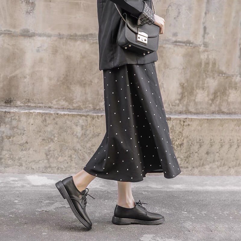 giày da tây nữ vintage độc lạ ulzzang siêu xinh oxford | BigBuy360 - bigbuy360.vn