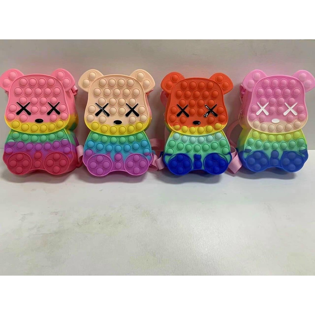 BALO POP IT CHO BÉ MẪU GIÁO HÌNH NGỰA PONY, HÌNH TRÒN SIÊU YÊU CHO BÉ