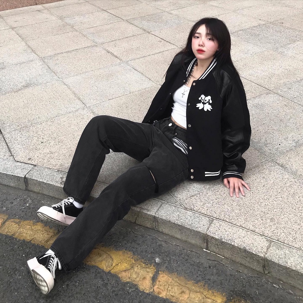 Áo khoác varsity jacket local brand Clownz Big Logo V2 unisex nam nữ, form rộng, nhiều màu