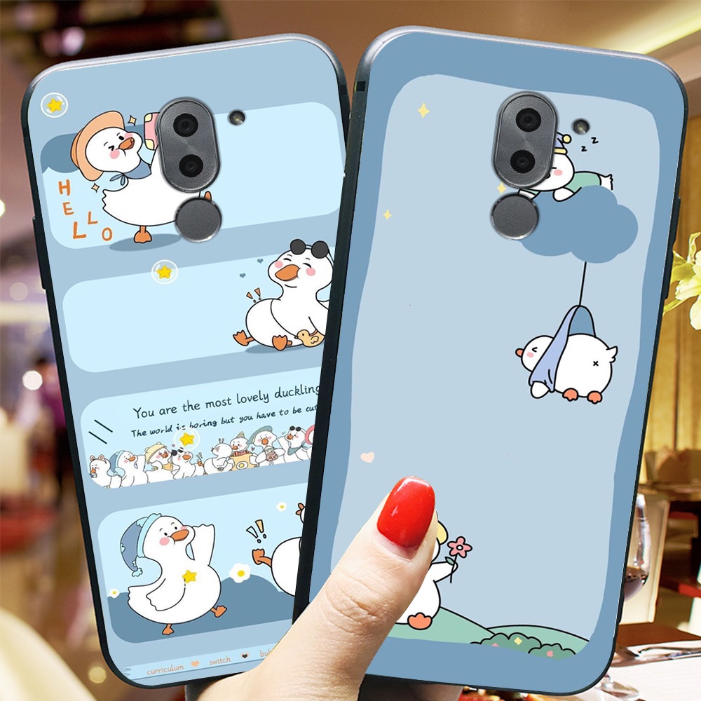 ốp lưng điện thoại huawei gr5 2017 bộ vịt xanh ngộ nghĩnh đáng yêu