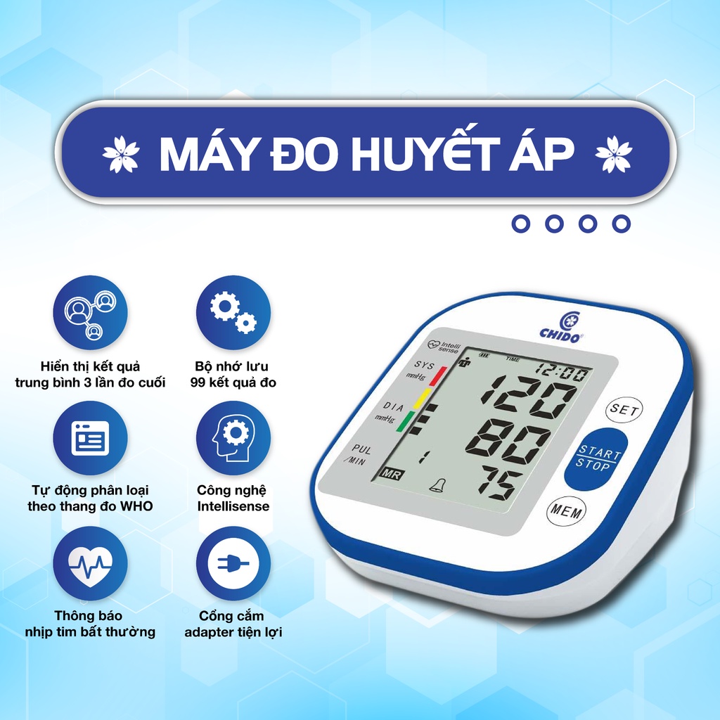 Máy Đo Huyết Áp Bắp Tay Tự Động Omron who