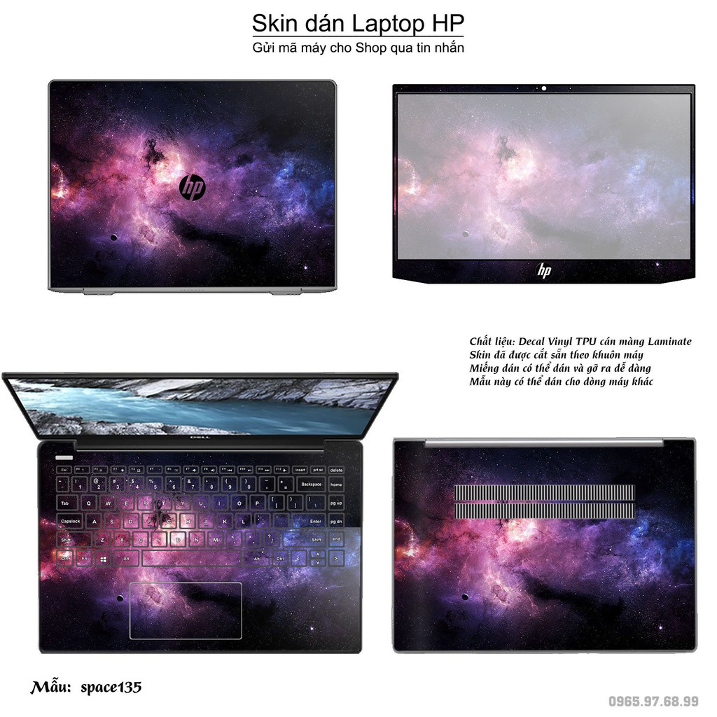 Skin dán Laptop HP in hình không gian _nhiều mẫu 23 (inbox mã máy cho Shop)