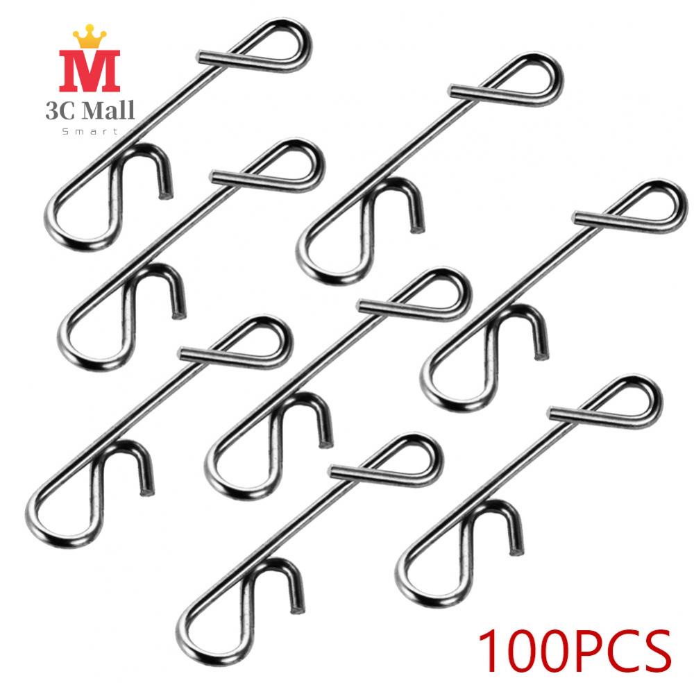 [SECL]100*No KnotKnotless Connector KnotenlosCord Line Hook