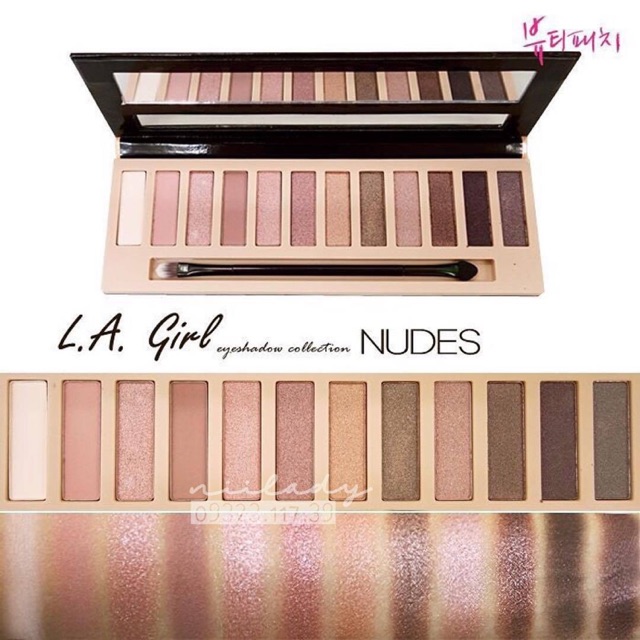 BẢNG PHẤN MẮT LA GIRL EYESHADOW COLLECTION NUDES  