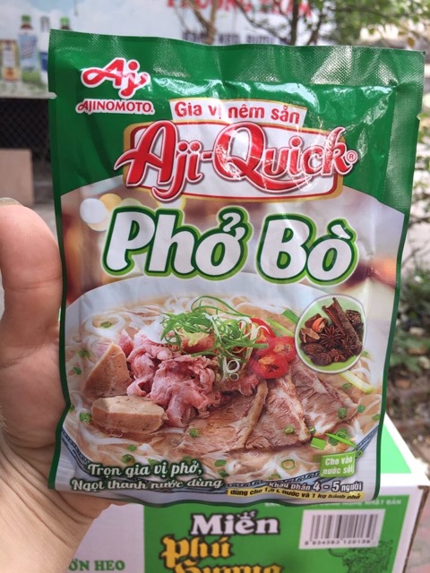 GIA VỊ NÊM SẴN AJI QUICK PHỞ BÒ BÚN BÒ HUẾ 59g