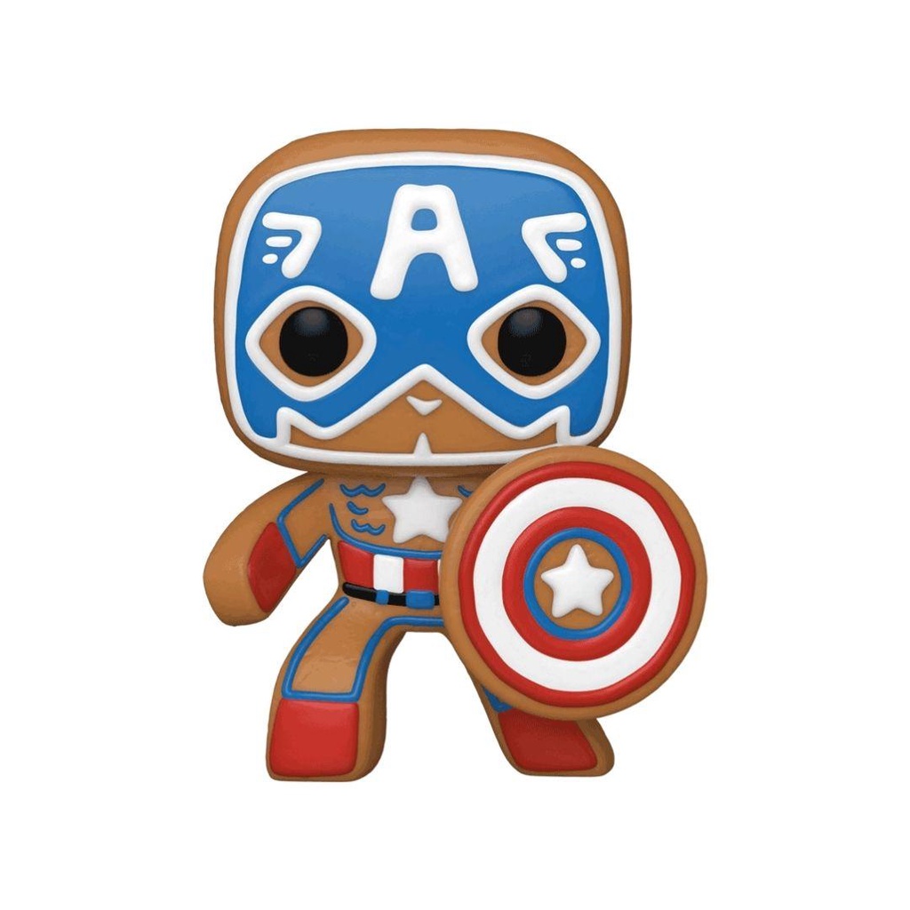 Mô hình Marvel Captain America 10cm 933 Gingerbread Funko Pop Mô hình tĩnh Nhựa PVC CHÍNH HÃNG MỸ MVFKP02