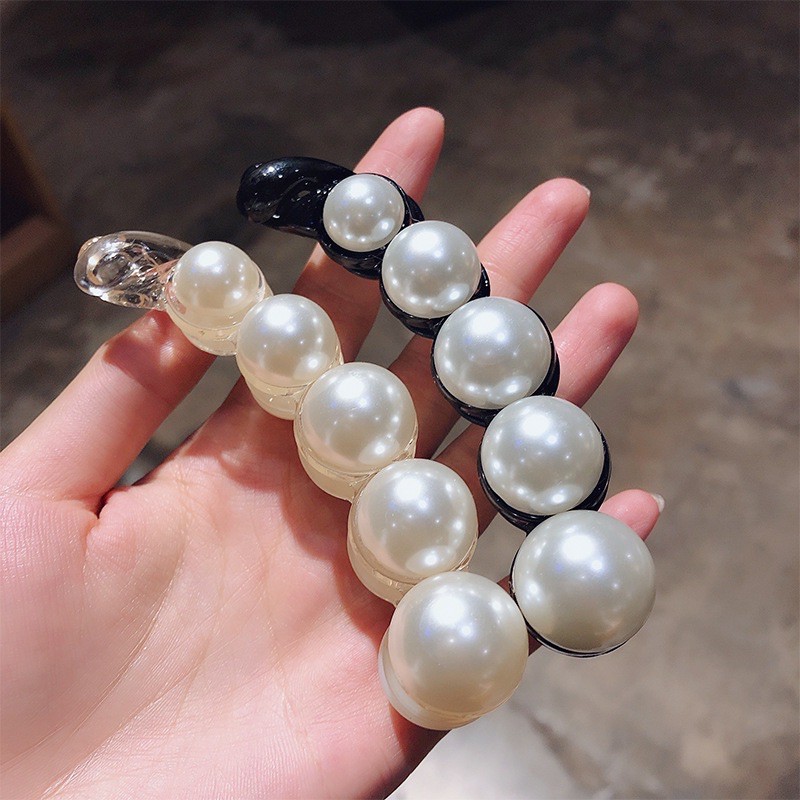 Kẹp tóc đính ngọc loại xoắn