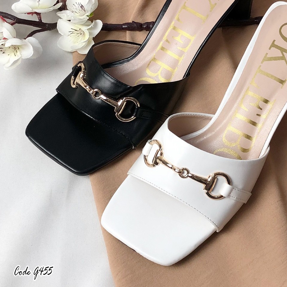 Guốc nữ 5p khóa ngang Today Style da mềm G455