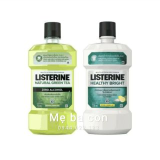 Nước súc miệng Listerine Trắng sáng 750, Bạc hà